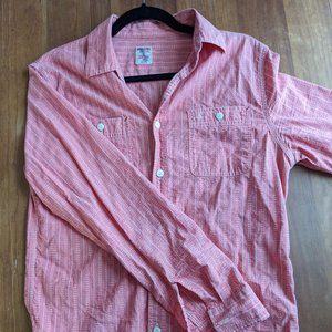 Mossimo Mens Pink Western Cowboy Button Down Shirt